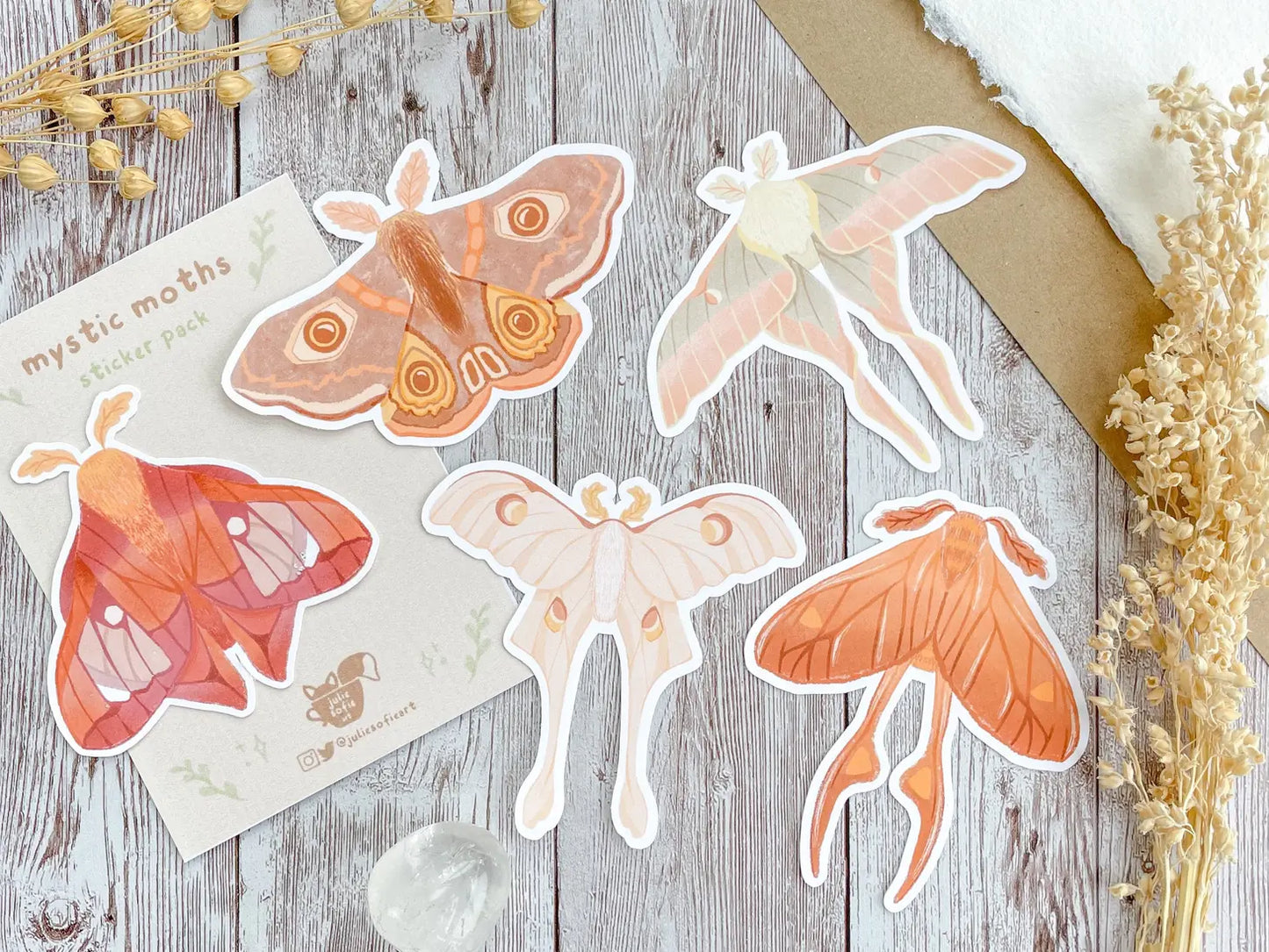 Mystic Moths Sticker Pack