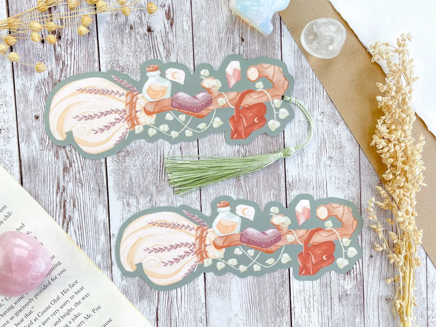 Witchy Broomstick Bookmark