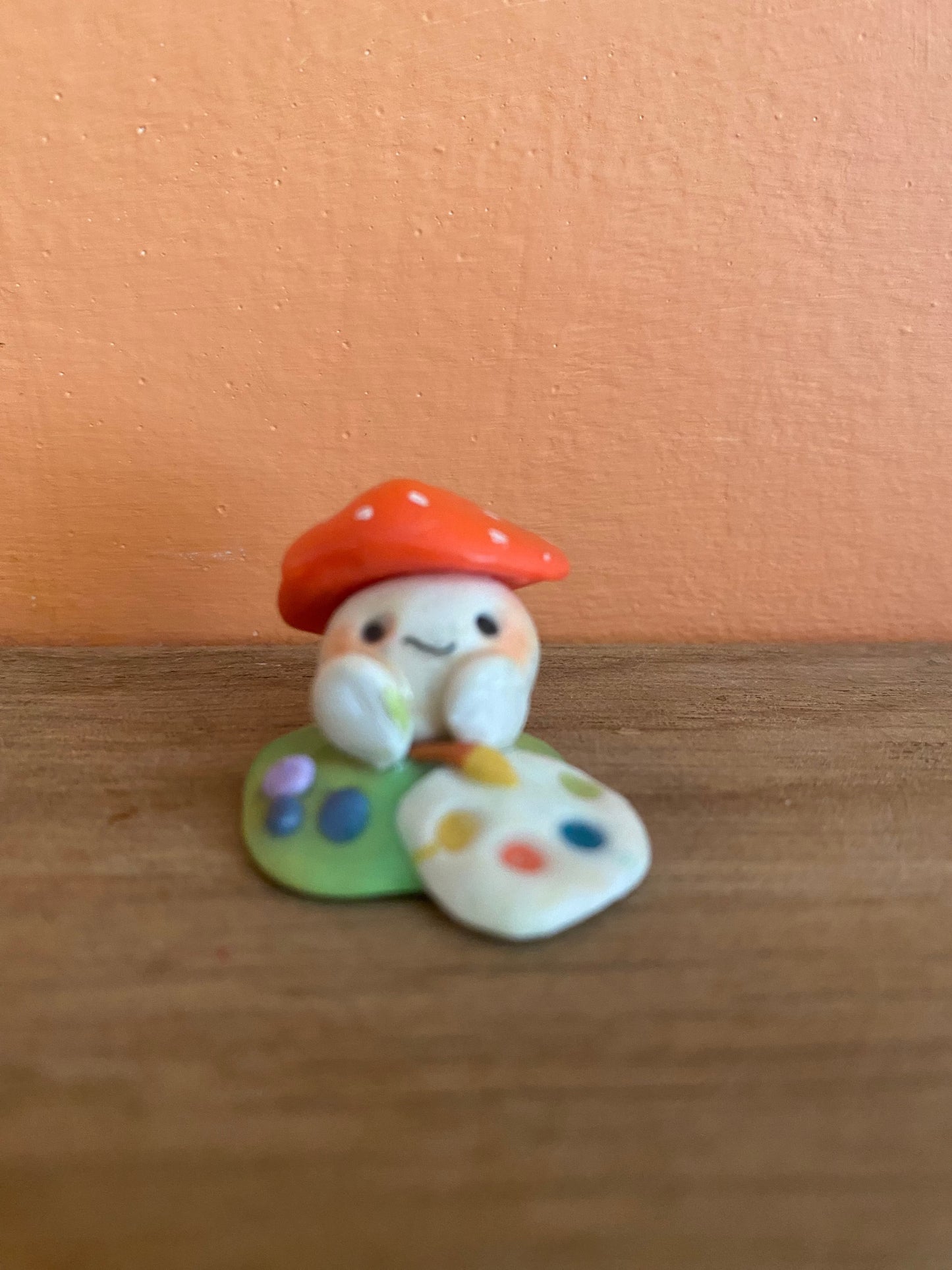 Sweet little mushroom desk buddies