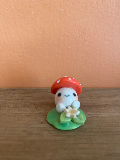 Sweet little mushroom desk buddies