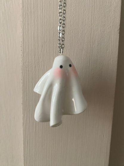 Worried souls ghost necklaces