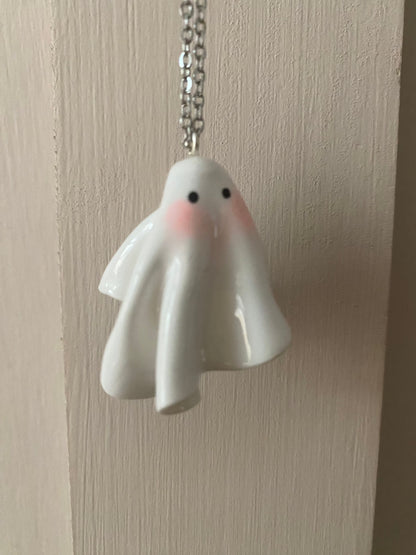 Worried souls ghost necklaces