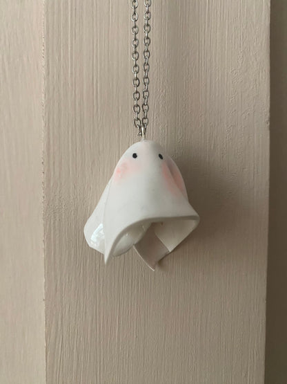 Worried souls ghost necklaces