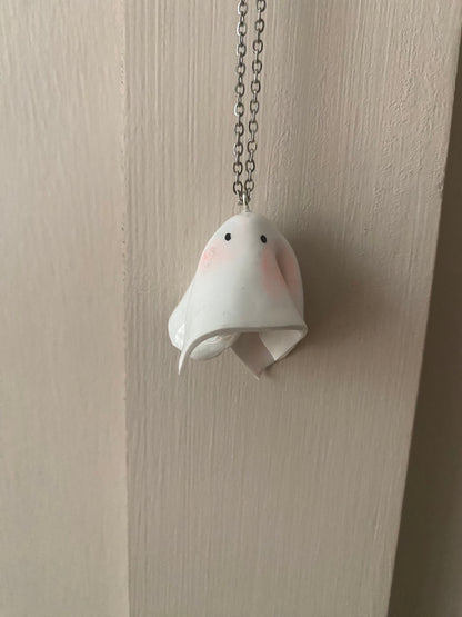 Worried souls ghost necklaces