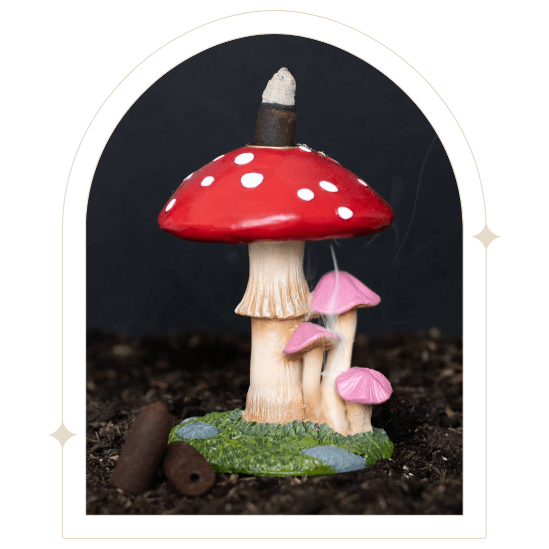 Mushroom Backflow Incense Burner - Hello Pumpkin