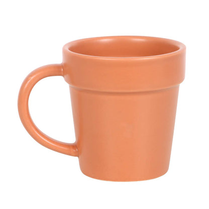 Plain Plant Pot Ceramic Mug and Shovel Spoon - Hello Pumpkin