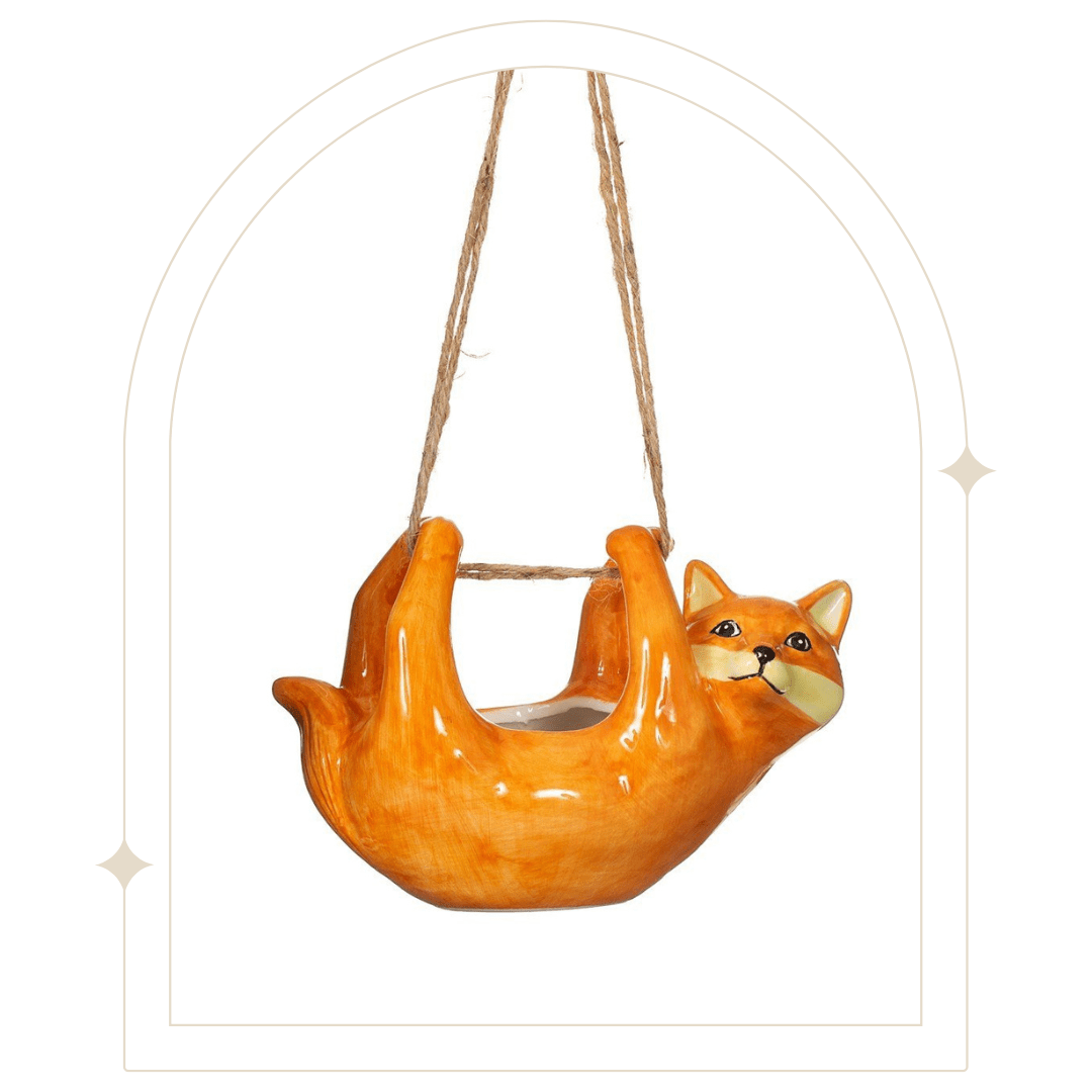 Botanical fox hanging planter - Hello Pumpkin