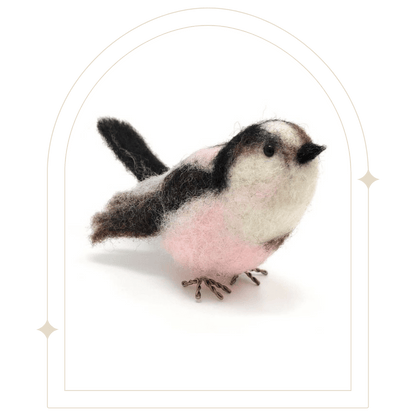 British Birds Long-Tailed Tit Needle Felting Kit - Hello Pumpkin