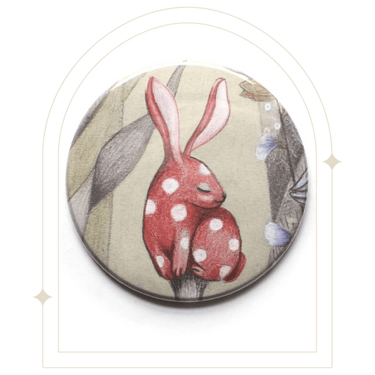 Bunny Mushroom Pocket Mirror - Hello Pumpkin