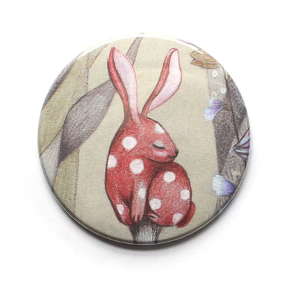 Bunny Mushroom Pocket Mirror - Hello Pumpkin