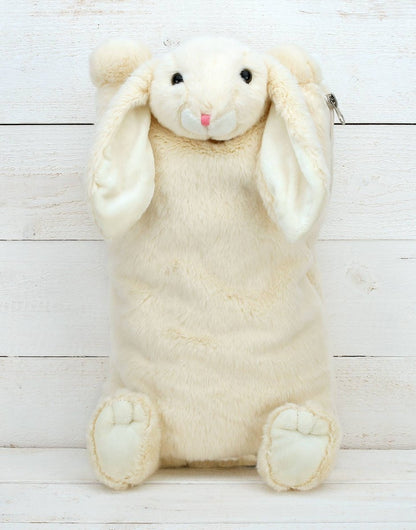 Bunny PJ Case/Hot Water Bottle Cover Cream - 39cm - Hello Pumpkin