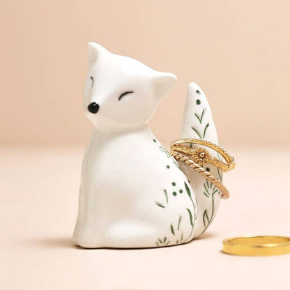 Ceramic Fox Ring Holder - Hello Pumpkin