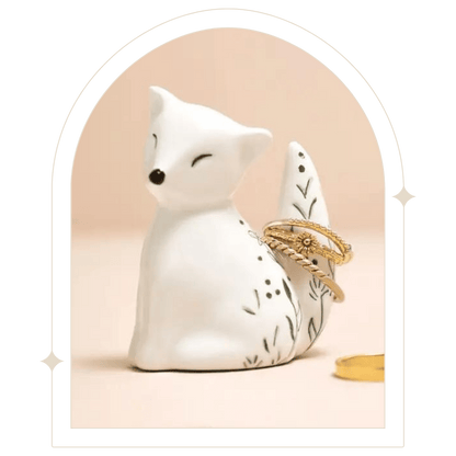 Ceramic Fox Ring Holder - Hello Pumpkin