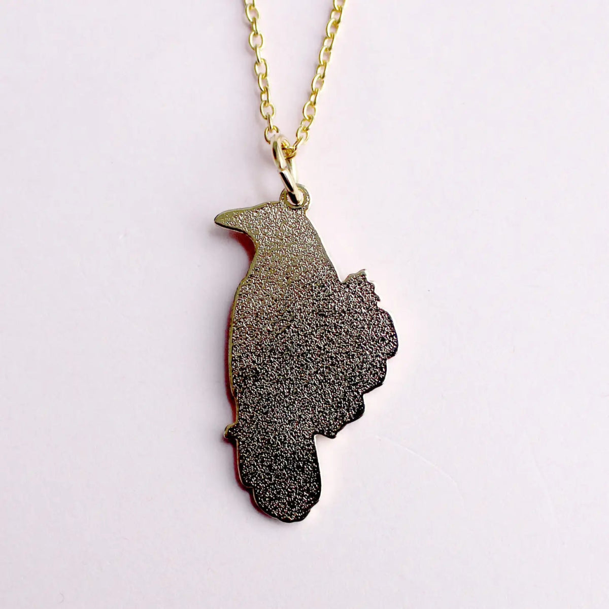 Crow Enamel Necklace - Hello Pumpkin