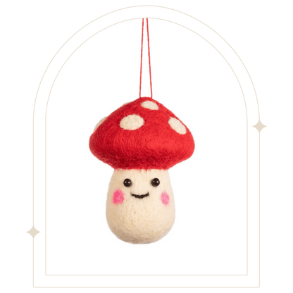 Cute felt mushie bauble - Hello Pumpkin