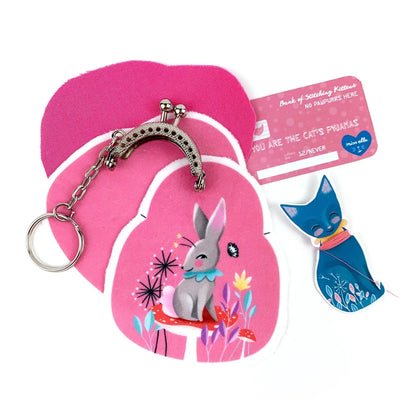 DIY KIT - Mini Circus Cat/Bunny Purse - Hello Pumpkin