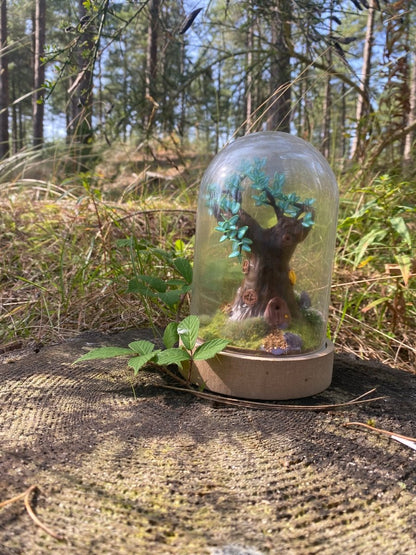 Enchanted Tree Fairy Lamp in a bell jar - Hello Pumpkin