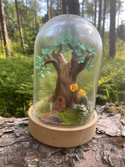 Enchanted Tree Fairy Lamp in a bell jar - Hello Pumpkin