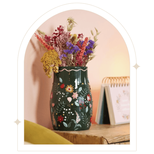 Forest Green wildflower vase - Hello Pumpkin