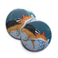 Fox and Badger Pocket Mirror - Hello Pumpkin