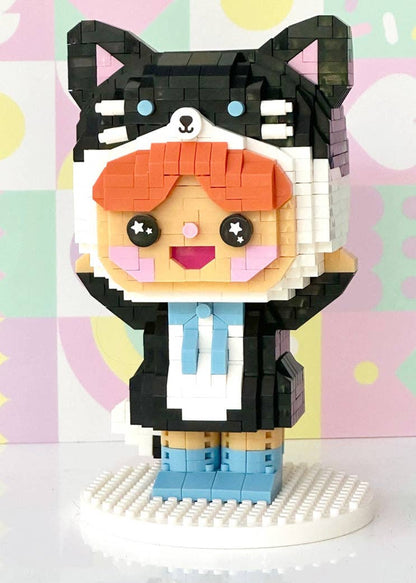 Happy Cat Mini Bricks set - Hello Pumpkin