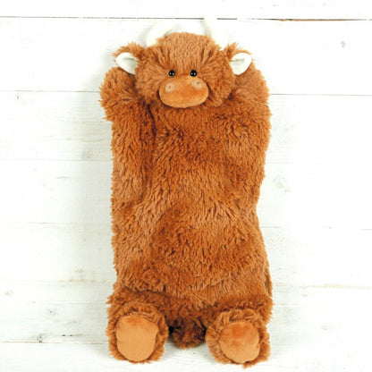 Highland Coo Pyjama Case/Hot Water Bottle Cover - 39cm - Hello Pumpkin