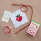 Kawaii Strawberry Mini Cross Stitch Kit In A Matchbox - Hello Pumpkin