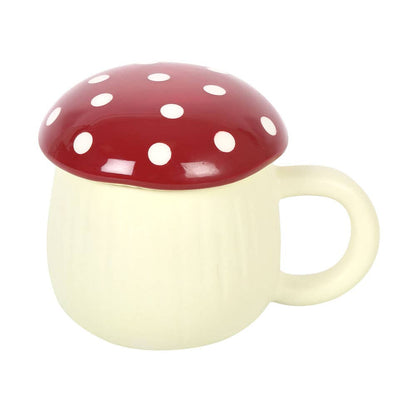 Mushroom Shaped Mug with lid - Hello Pumpkin