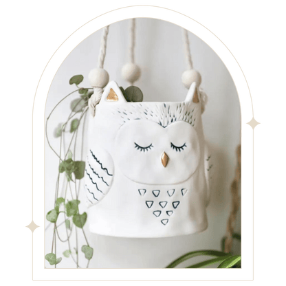 Owl Hanging Planter - Hello Pumpkin