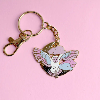 Pastel Owl Key Chain - Hello Pumpkin