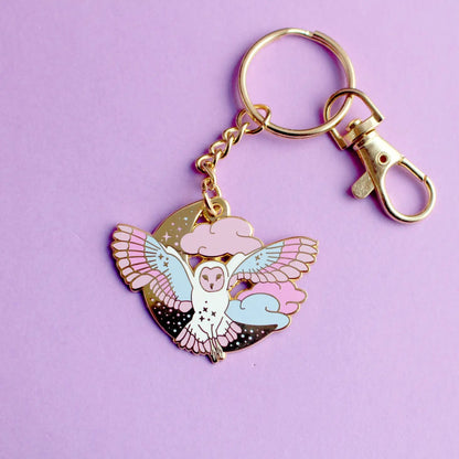 Pastel Owl Key Chain - Hello Pumpkin