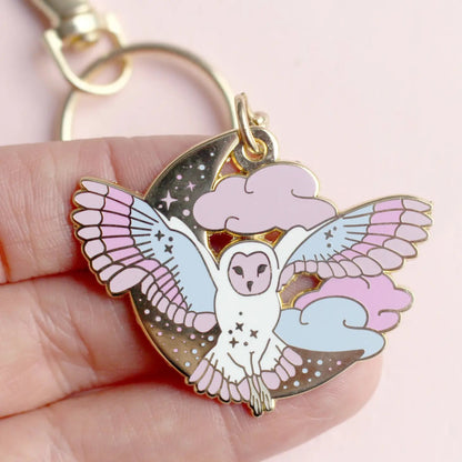 Pastel Owl Key Chain - Hello Pumpkin