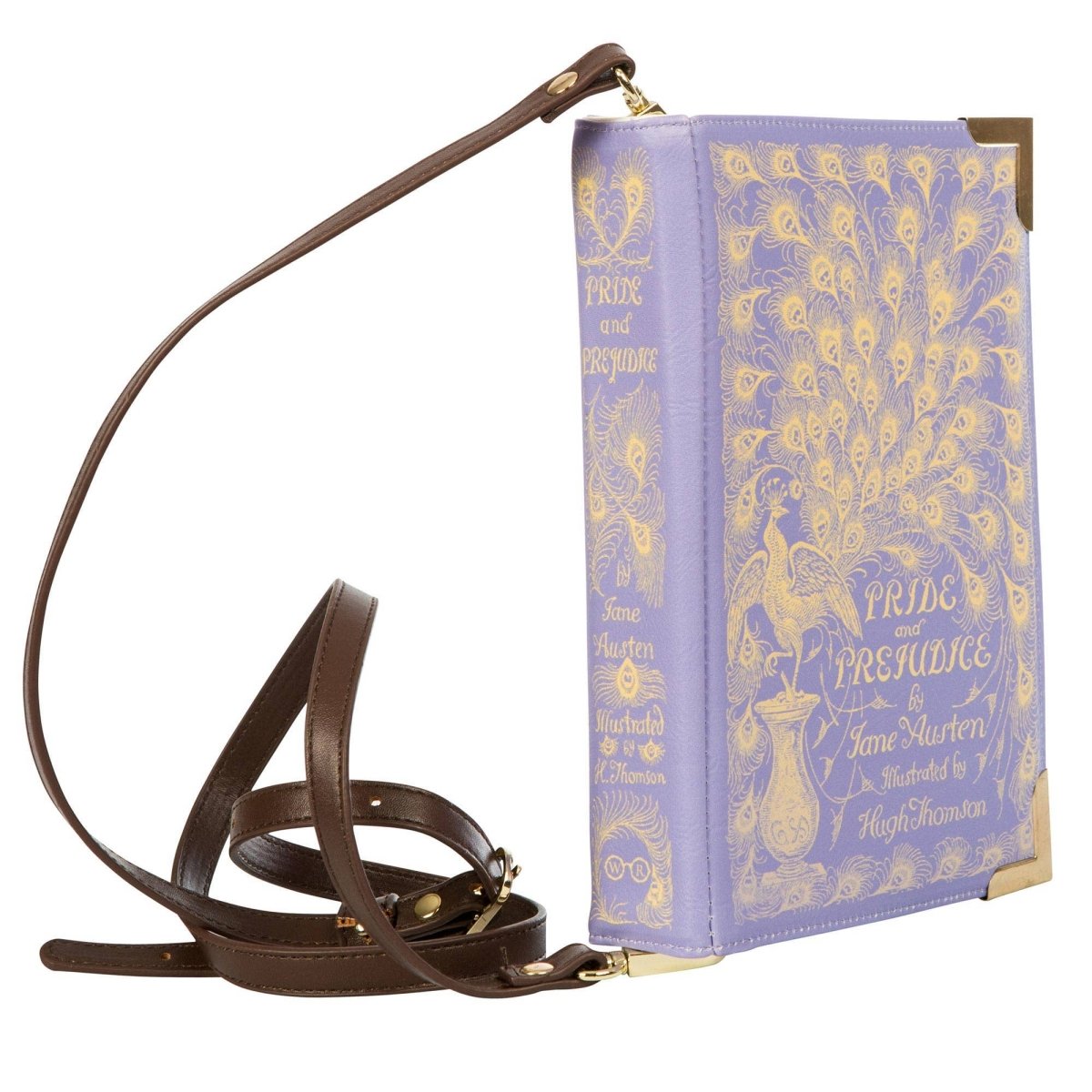 Pride and Prejudice Purple Book Crossbody Clutch Bag - Hello Pumpkin