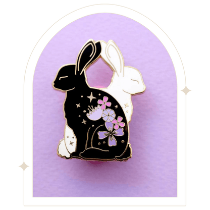 Rabbits Enamel Pin - Hello Pumpkin