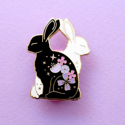 Rabbits Enamel Pin - Hello Pumpkin