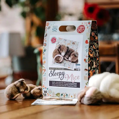 Sleepy Mice Needle Felting Kit - Hello Pumpkin