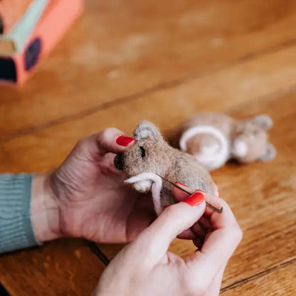 Sleepy Mice Needle Felting Kit - Hello Pumpkin