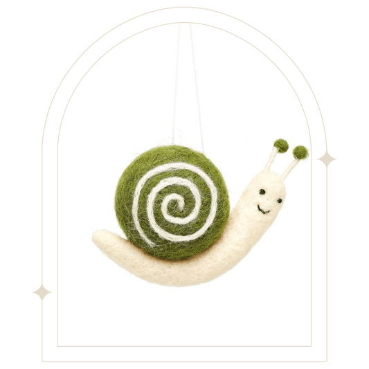 Smiley snail hanging ornament - Hello Pumpkin