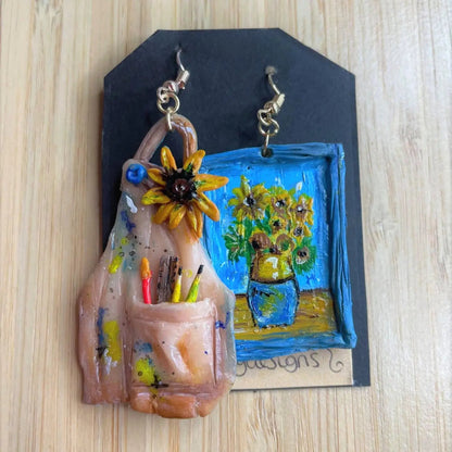 Sunflowers by Van Gogh earrings - Hello Pumpkin