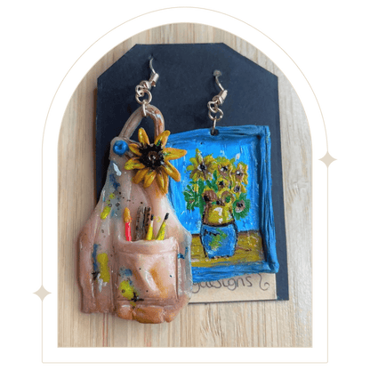 Sunflowers by Van Gogh earrings - Hello Pumpkin