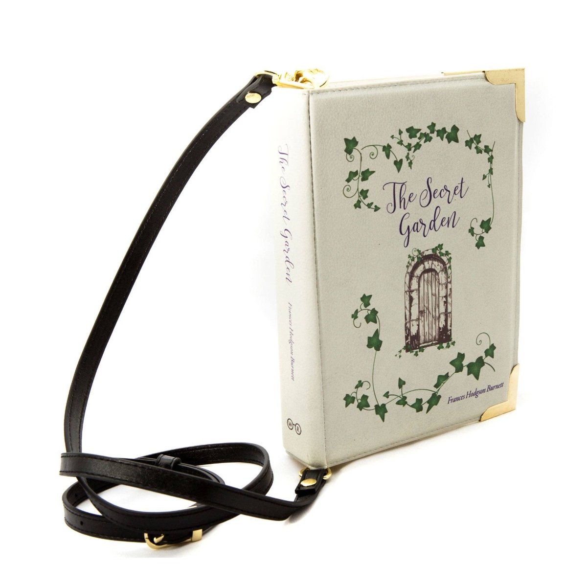 The Secret Garden Grey Book Crossbody Vegan Handbag - Hello Pumpkin