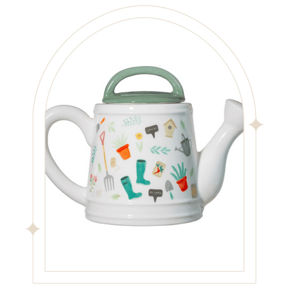 Watering Can Style Teapot - Hello Pumpkin