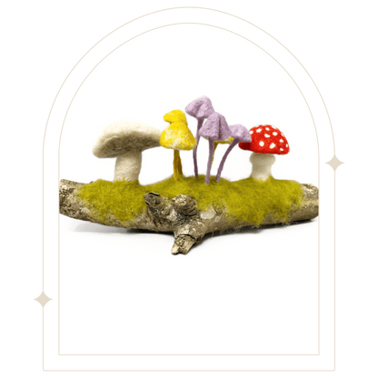 Woodland Toadstools Needle Felting Kit - Hello Pumpkin