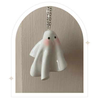 Worried souls ghost necklaces - Hello Pumpkin